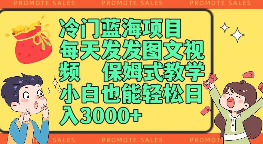 冷门蓝海项目，每天发发图文视频，保姆式教学，小白也能轻松日入3000+-星禾网创星球