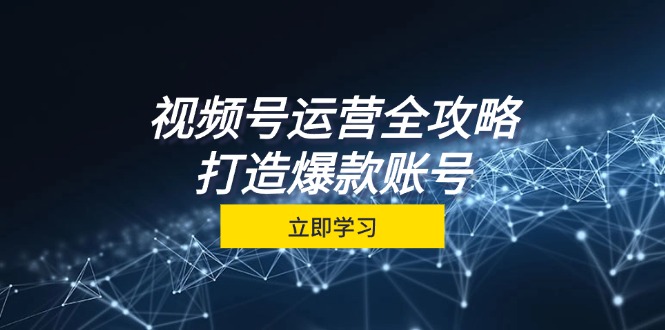 视频号运营全攻略，从定位到成交一站式学习，视频号核心秘诀，打造爆款...-星禾网创星球