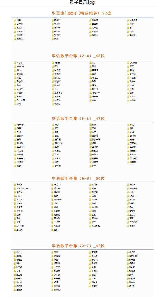 【音乐】歌手合集（100多位歌手合集）-星禾网创星球