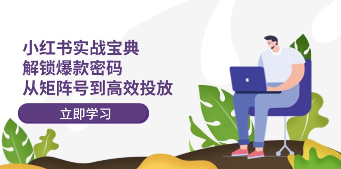 小红书实战宝典：解锁爆款密码，从矩阵号到高效投放-星禾网创星球