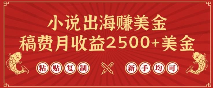 小说出海赚美金，稿费月收益2500+美金，仅需chatgpt粘贴复制，新手也能玩转【揭秘】-星禾网创星球