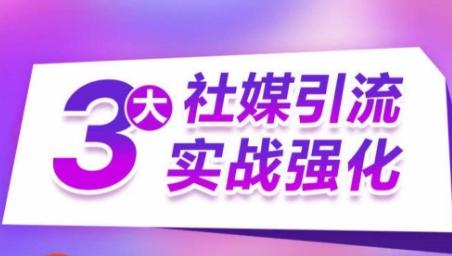 3大社媒引流实战强化，多渠道站外引流，高效精准获客，订单销售额翻倍增长-星禾网创星球
