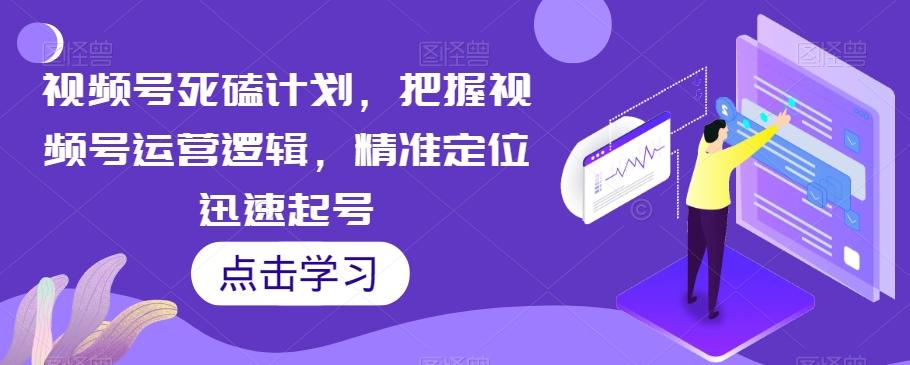 视频号死磕计划，把握视频号运营逻辑，精准定位迅速起号-星禾网创星球