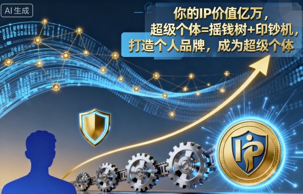 你的IP价值亿万，超级个体=摇钱树+印钞机，打造个人品牌，成为超级个体-星禾网创星球