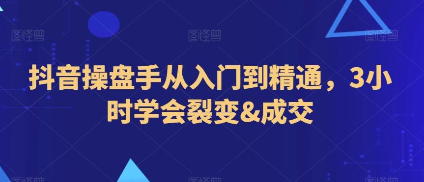 抖音操盘手从入门到精通，3小时学会裂变&成交-星禾网创星球