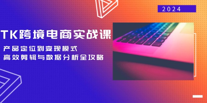 TK跨境电商实战课：产品定位到变现模式，高效剪辑与数据分析全攻略-星禾网创星球