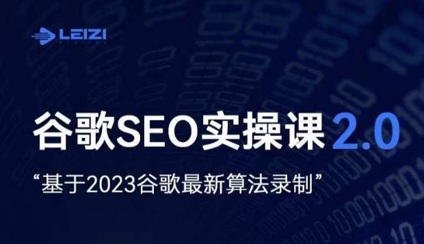 雷子·谷歌SEO 2.0实战课，独立站询盘自由必备，基于2023谷歌最新算法录制-星禾网创星球