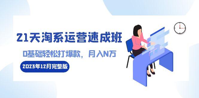 21天淘系运营-速成班2023年12月完整版：0基础轻松打爆款，月入N万-110节课-星禾网创星球