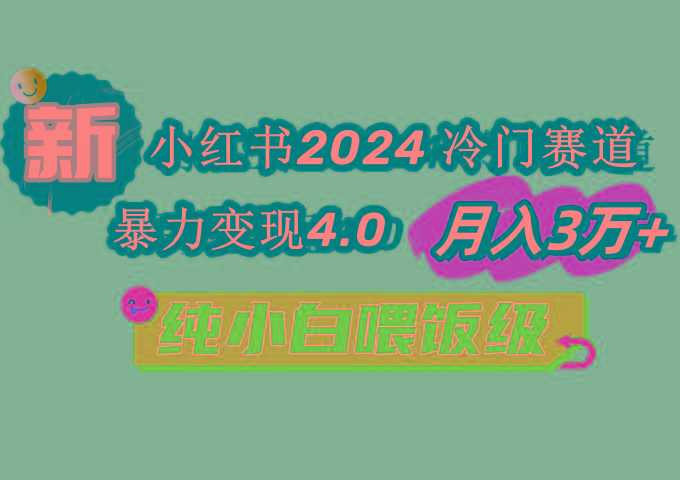 小红书2024冷门赛道 月入3万+ 暴力变现4.0 纯小白喂饭级-星禾网创星球