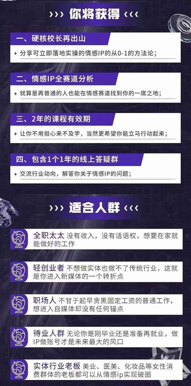 图片[1]-情感直播IP短视频全通大课，普通人的IP之路从情感赛道开始(18节-星禾网创星球