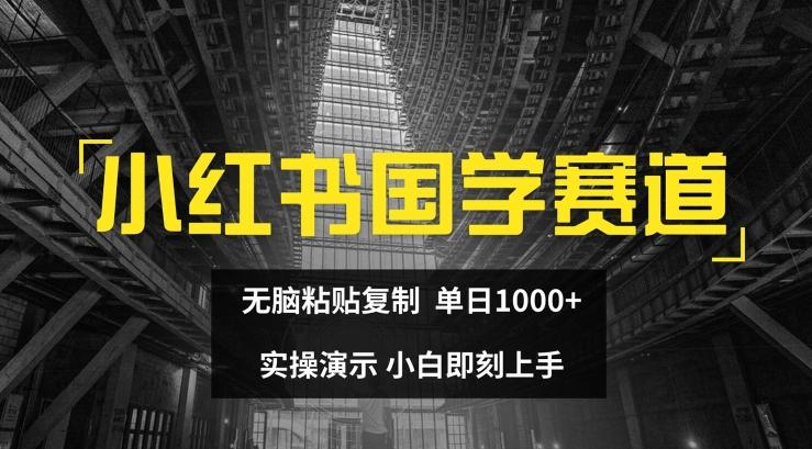 小红书国学赛道，无脑粘贴复制，单日1K，实操演示，小白即刻上手【揭秘】-星禾网创星球