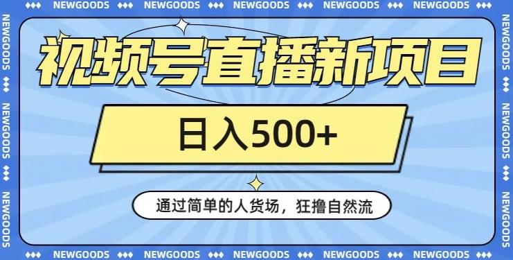 视频号直播新项目，通过简单的人货场，狂撸自然流，日入500+【260G资料】-星禾网创星球