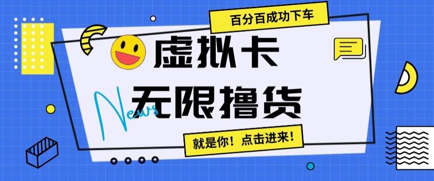 虚拟卡无限撸货，百分百成功下车【仅揭秘】-星禾网创星球
