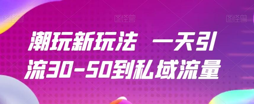 潮玩新玩法一天引流30-50到私域流量-星禾网创星球