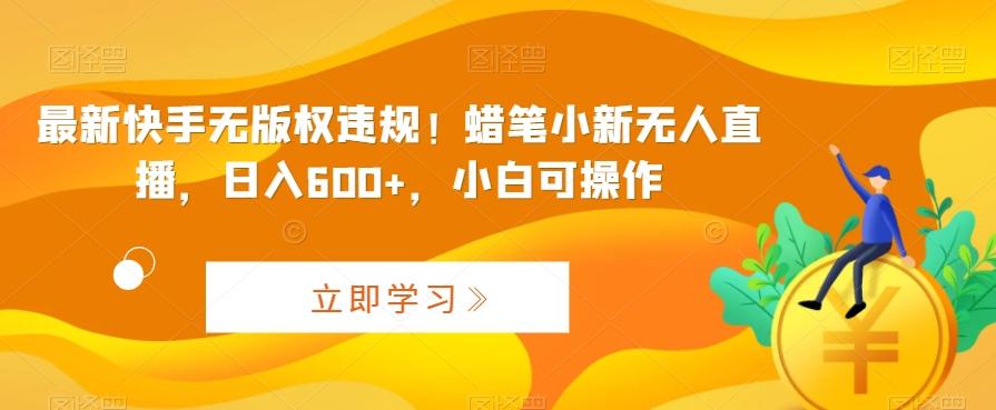 最新快手无版权违规！蜡笔小新无人直播，日入600+，小白可操作【揭秘】-星禾网创星球