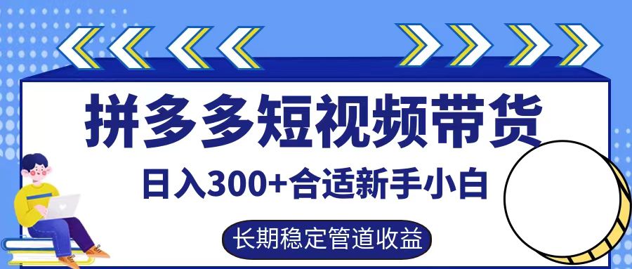 拼多多短视频带货日入300+，实操账户展示看就能学会-星禾网创星球