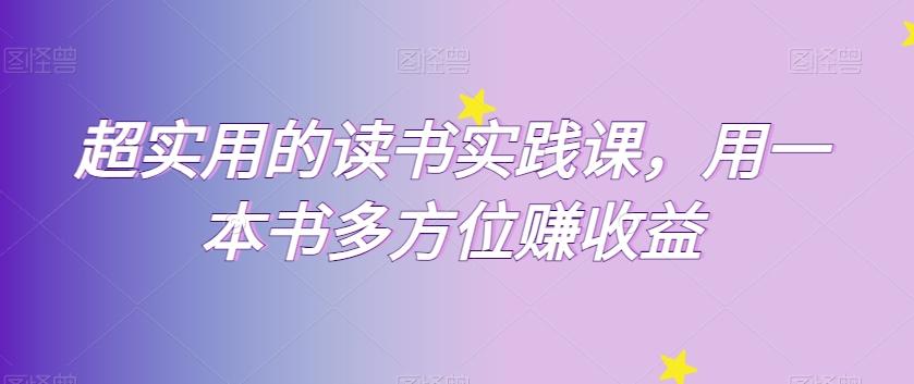 超实用的读书实践课，用一本书多方位赚收益-星禾网创星球