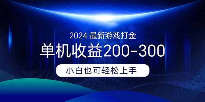 2024最新游戏打金单机收益200-300-星禾网创星球