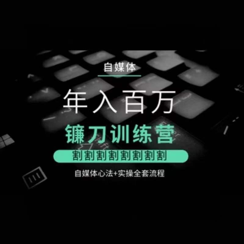 自媒体年入百万镰刀训练营，割割割割割割割割，自媒体心法+实操全套流程-星禾网创星球