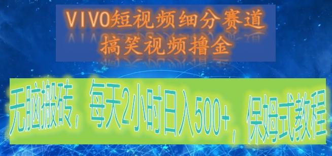 VIVO短视频细分赛道，搞笑视频撸金，无脑搬砖，每天2小时日入500+，保姆式教程-星禾网创星球