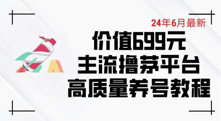 6月最新价值699的主流撸茅台平台精品养号下车攻略【揭秘】-星禾网创星球