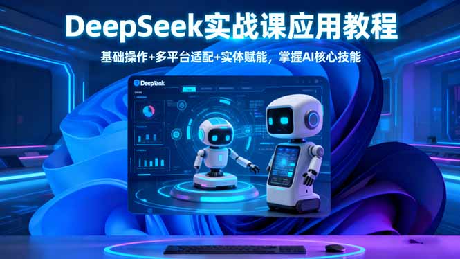 DeepSeek实战课应用教程、基础操作+多平台适配+实体赋能,掌握AI核心技能-星禾网创星球