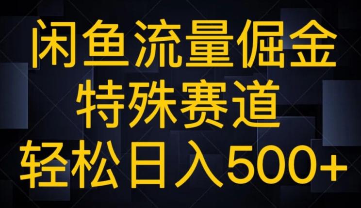 闲鱼流量倔金，特殊赛道，轻松日入500+-星禾网创星球