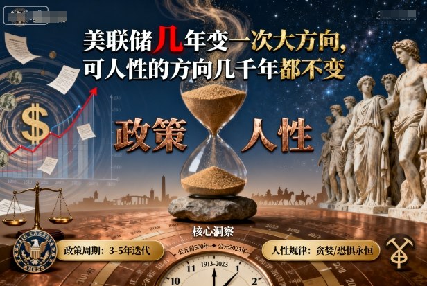 付费文章：美联储几年变一次大方向，可人性的方向几千年都不变-星禾网创星球