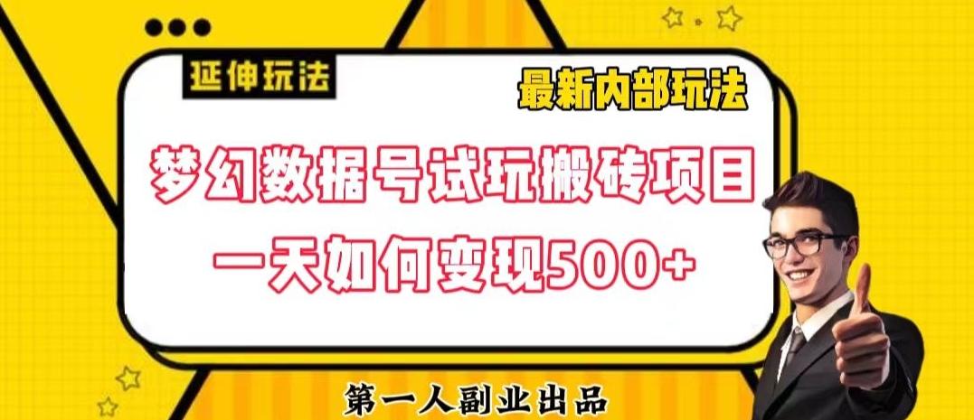 数据号回归玩法游戏试玩搬砖项目再创日入500+【揭秘】-星禾网创星球