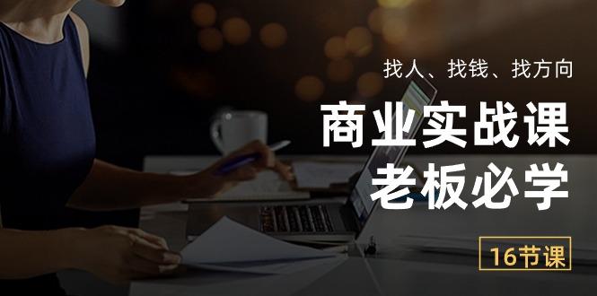 商业实战课【老板必学】：找人、找钱、找方向(16节课-星禾网创星球