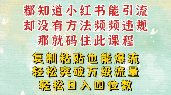 小红书靠复制粘贴一周突破万级流量池干货，以减肥为例，每天稳定引流变现四位数【揭秘】-星禾网创星球