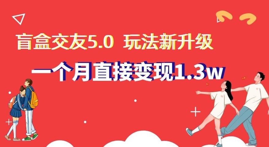 盲盒交友5.0，玩法全新升级，一个月直接变现1.3W，新手小白轻松上手【揭秘】-星禾网创星球