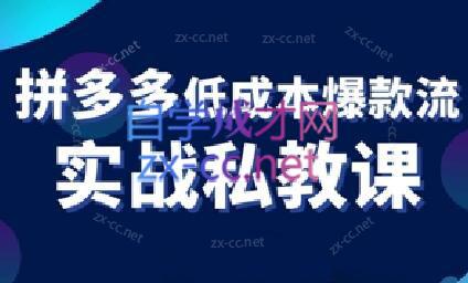 卡卡老师·拼多多低成本爆款流实战私教课-星禾网创星球
